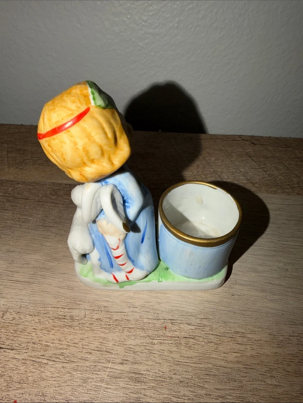 Vintage-Style Blue Ceramic Girl - Christmas Luvkin
